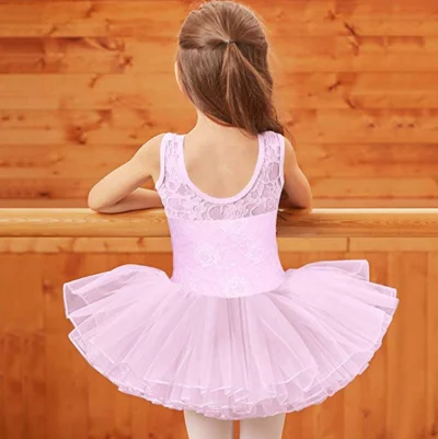 BAOHULU Leotards for Girls Ballet Dance Tutu Skirted Princess Dress 3-8 Years